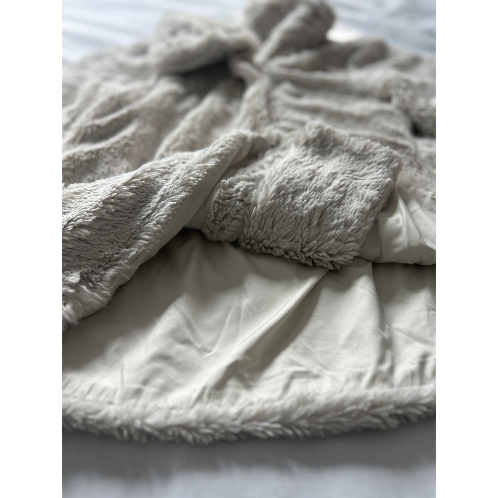 PATAGONIA Jacket Womens Cream Pelage Faux Fur Fuzzy Teddy Luxury Sz M Winterwear - Picture 7 of 9